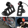 Motorcycle Accessories Side Mount LED Tail Light License Plate Bracket For Harley Honda Yamaha Suzuki Bobber