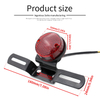 Round Rear Lamp Motorcycle Brake Taillight for Harley Scooter Chopper Custom Bobber Cafe Racer
