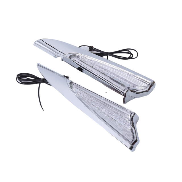 LED saddlebag lights in black or chrome for Honda Goldwing GL1800 2018 up