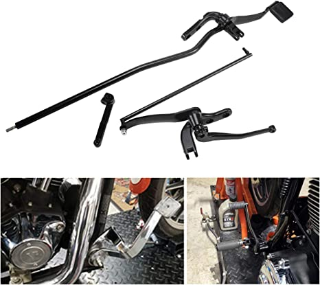 Motorcycle Forward Controls Pegs Levers Linkages Kit Set Fit for Harley Dyna Wide Glide FXDF Fat Bob Street Bob Low Rider 2006-2017