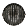 Motorcycle Headlight Grill Head Lamp 12V 55W Halogen for for Harley Cafe Racer Bobber Chopper Honda Suzuki Custom (Black Shell)