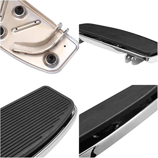 Motorcycle Front Driver Floorboard Foot Board Inserts+Bottom for Harley for Touring for Electra for Glide CVO for Heritage for Softail for FLHR for Trike