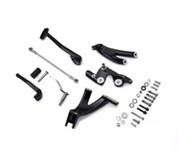 Motorcycle Black Forward Control Foot pegs Levers Linkages For Harley Softail Street Bob FXBB 114 FXBBS Low Rider FXLR 107 FXLRS 117 2018-up