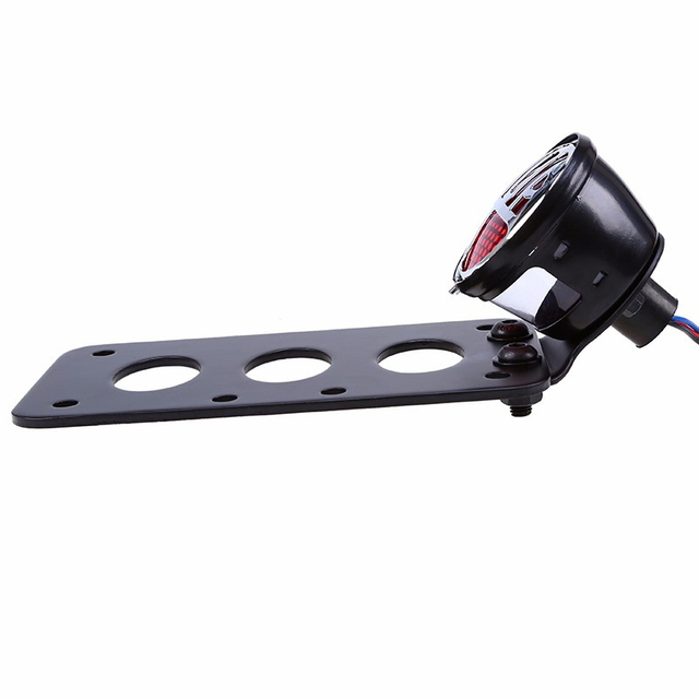 Retro rear taillights Metal STOP round brake taillights Motorcycle modified For Harley