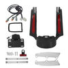 Rear Fender Extension Fascia Kit With Brake/Running/Turn LED Light For Harley Touring Road King Electra Street Glide 2009-2013