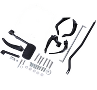 Motorcycle Forward Controls Floorboard Pegs Lever Linkage Kit Set Fit for Harley Dyna Street Bob Super Glide Custom Low Rider FXD FXDB FXDC 2006-17