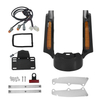 Rear Fender Extension Fascia Kit With Brake/Running/Turn LED Light For Harley Touring Road King Electra Street Glide 2009-2013