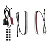 Motorcycle Saddlebag Tail Sequential LED Light Running Brake Turn Signal Lamp