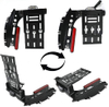 Black LED Light Folding License Plate Frames, Side Mount License Plate Holder Tail Light For 2004-2016 Harley Sportster XL883 X48 XL1200