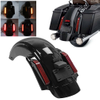 Rear Fender Extension Fascia Kit With Brake/Running/Turn LED Light For Harley Touring Road King Electra Street Glide 2014 up