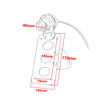 Motorcycle Accessories Side Mount LED Tail Light License Plate Bracket For Harley Honda Yamaha Suzuki Bobber