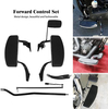 Motorcycle Forward Controls Floorboard Pegs Lever Linkage Kit Set Fit for Harley Dyna Street Bob Super Glide Custom Low Rider FXD FXDB FXDC 2006-17